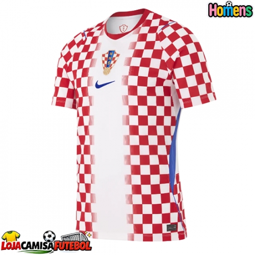 Camisa de Futebol Croácia Equipamento Principal Mundo 2026 Manga Curta